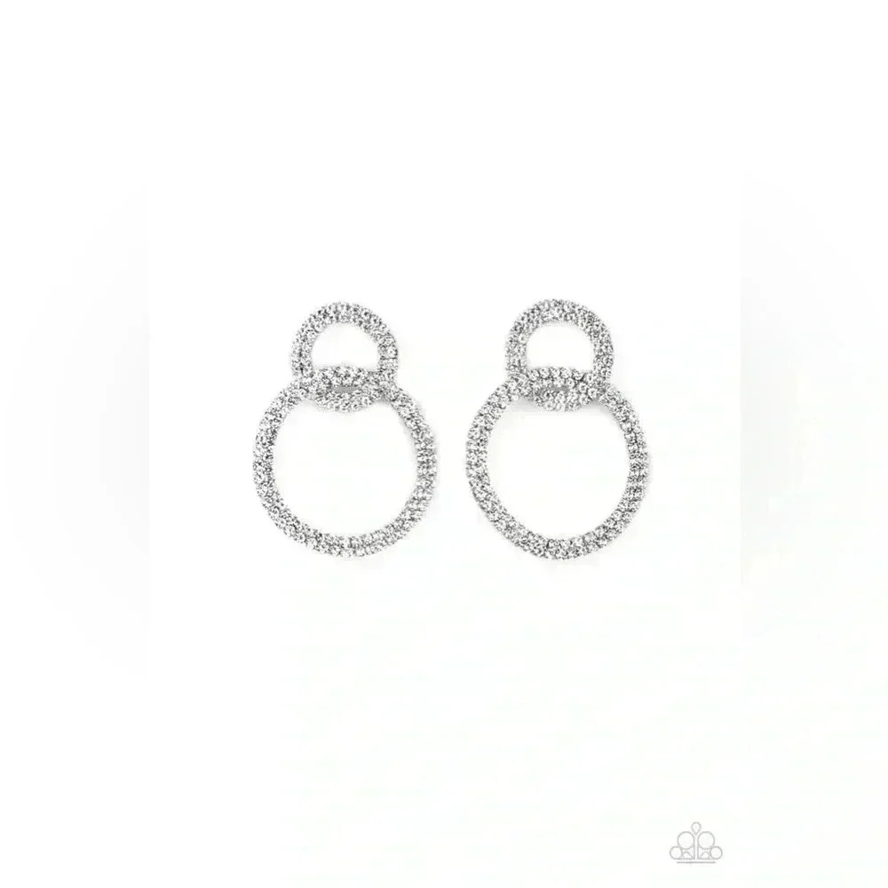 Rhinestone Earrings - Picture 3 of 4